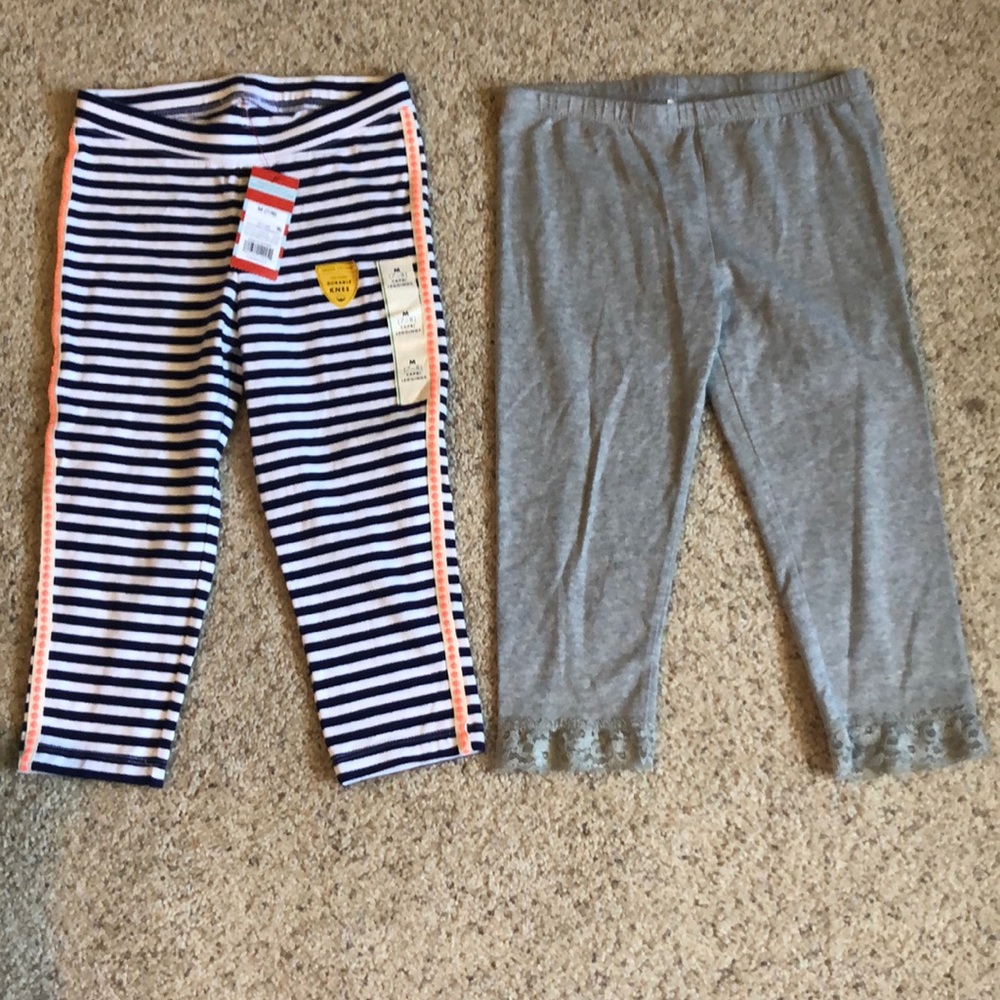 2 girl’s Capri leggings